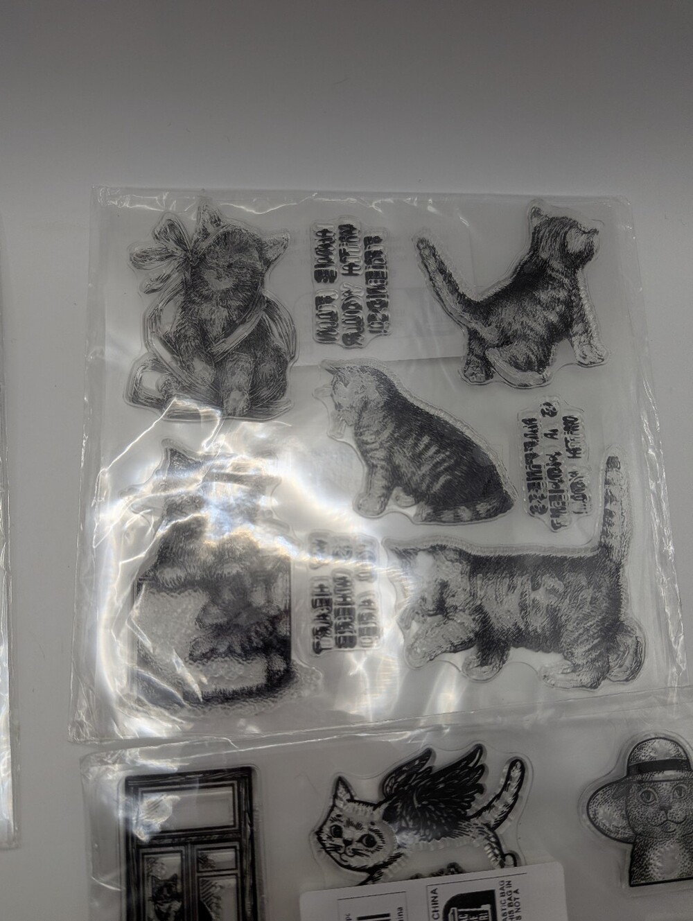 Lot of Clear silicon stamps Animal Crafts Cozy Journal Cards Cats Kittens - Picture 11 of 13